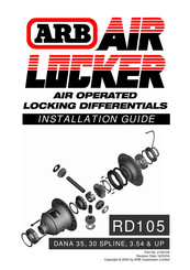 ARB Air locker RD105 Installation Manual