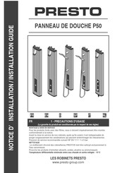 Presto 88804 Installation Manual