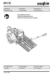 Mafell NFU 50 Operating/Safety Instructions Manual