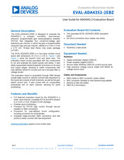 Analog Devices EVAL-ADA4352-2EBZ User Manual