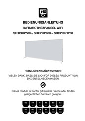 Shx SHXPRIP500 Operating Instructions Manual