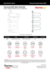 Thermogroup Thermorail SV68 Installation Manual