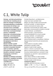 DURAVIT WT1040 0020 Instructions For Mounting And Use