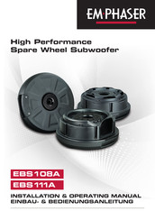 EMPHASER EBS108A Installation & Operating Manual