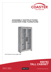 Coaster Alejo 950783 Assembly Instructions Manual