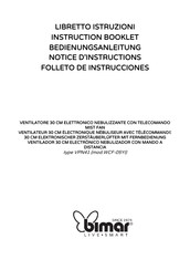 Bimar WCF-05YI Instruction Booklet