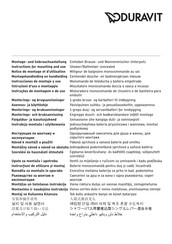 DURAVIT Circle CE4210008010 Instructions For Mounting And Use