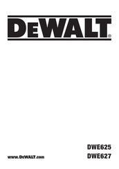 DeWalt DWE627 Original Instructions Manual