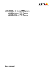 Axis Q635 LE Series User Manual
