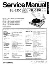 Technics SL-3200 XGF Service Manual