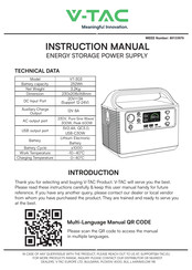 V-TAC VT-303 Instruction Manual