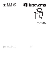 Husqvarna Blastrac EBE 900V Operator's Manual