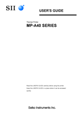 SII MP-A40-B06JK2 User Manual