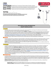 Delta Commercial TECK MultiChoice T17TH305-05 Installation Instructions Manual