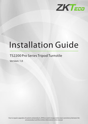 ZKTeco TS2200 Pro Series Installation Manual