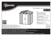 Outsunny 845-179 Manual