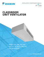 Daikin AHF Installation & Maintenance Manual