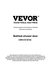 VEVOR CNH-CV-S722 Manual