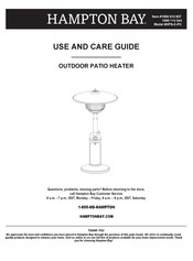 HAMPTON BAY 1000012637 Use And Care Manual