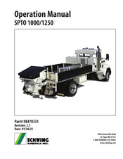 Schwing SPTO 1250 Operation Manual