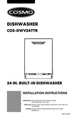 Cosmo COS-DWV24TTR Installation Instructions Manual