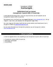 Conceptronic C4PUSB2 Quick Installation Manual