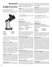 Celestron FirstScope 21024 Quick Setup Manual