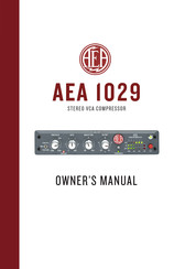 AEA 1029 Owner's Manual