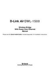 D-Link DWL-1500 Manual