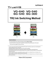 Roland TrueVIS SG-540 Manual
