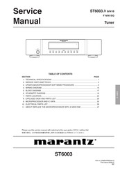 Marantz ST6003 Manual