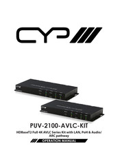 CYP PUV-2100-AVLC-KIT Operation Manual