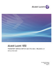 Alcatel-Lucent 1850 TSS-320 Installation Manual