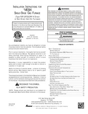 Maytag Amana MES96 Series Installation Instructions Manual