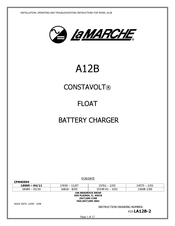 La Marche CONSTAVOLT A12B Installation, Operating And Troubleshooting Instructions