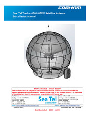 COBHAM Sea Tel 6000 Installation Manual