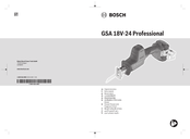 Bosch GSA 18V-24 Professional Original Instructions Manual