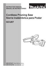 Makita GCU07 Instruction Manual