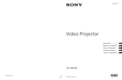 Sony VPL-XW5100 Setup Manual