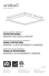 Artika Skylight Breeze FAB-BRLU5C-J Instruction Manual
