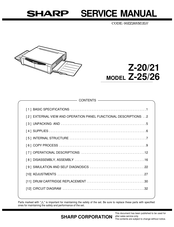 Sharp Z-25/26 Service Manual