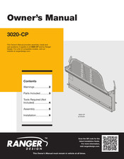 Ranger design 3020-CP Owner's Manual