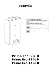 innovita Primo Eco 14 ic D Instruction Manual For Installation And Use