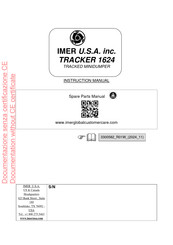 IMER TRACKER 1624 Instruction Manual