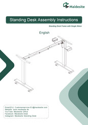Maidesite T1 Pro Assembly Instructions Manual