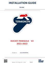Termignoni D22109440INC Installation Manual