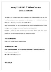 EzCAP ezcap159 Quick Start Manual