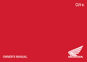 Honda CUV e 2025 Owner's Manual