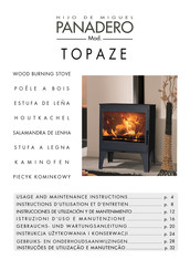 Panadero TOPAZE Usage And Maintenance Instructions