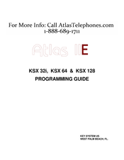 Key System US Atlas IIE KSX 64 Programming Manual